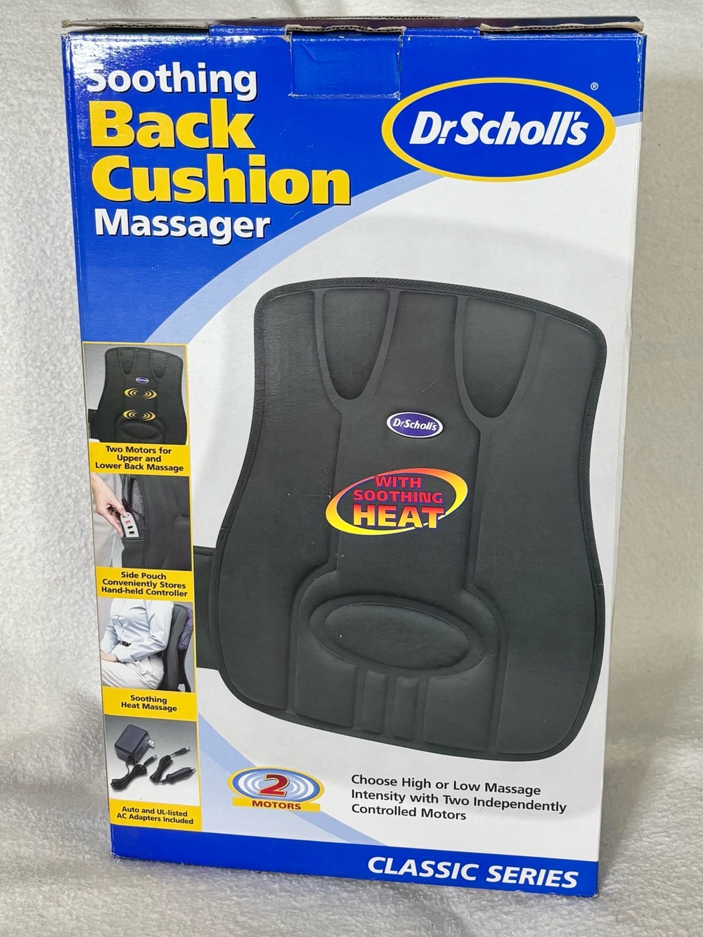Dr. Scholl's Black and Purple Massage Seat Cushion